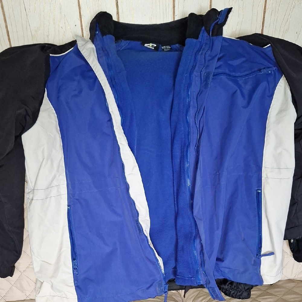 Athletech Men's Winter Blue and White Performance Jacket